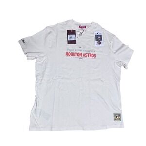 Rare Mitchell Ness Houston Astros 2017 World Series Champs T Shirt Women Sm NWT